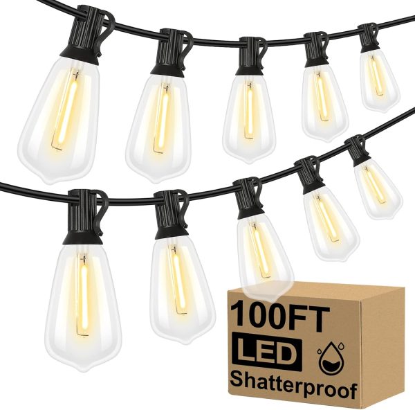 Vintage Shatterproof LED Outdoor String Lights